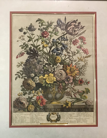 Antique Hand-Colored Engraving – "Spring" by Robert Furber