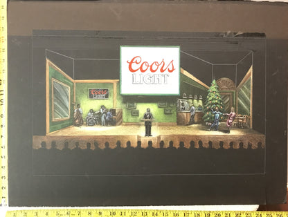 Vintage Coors Light Stage Design Concept – Holiday Theme