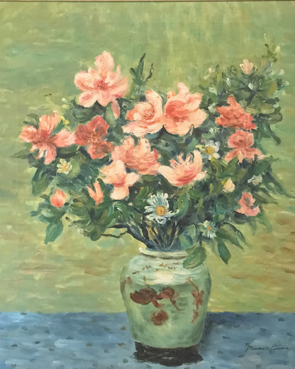 Floral Still Life by Maurice Penovi – Original Signed Oil Painting