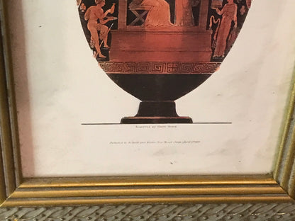 Engraving of Ancient Greek Vase by Henry Moses