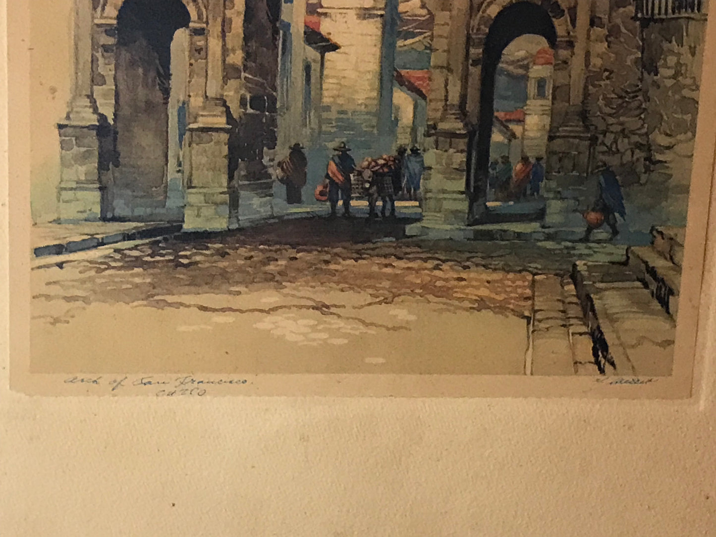 Vintage Arch of San Francisco - Quito Print by E. Pichell - Framed Artwork