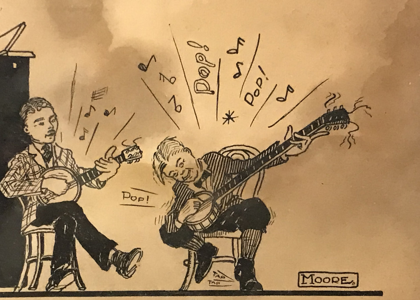 Vintage Moore Illustration - Banjo Band in Performance