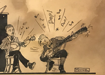 Vintage Moore Illustration - Banjo Band in Performance