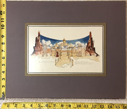 Vintage Miller Brewing Stage Design Concept – "Scenic Impressions" 1986, Western Theme