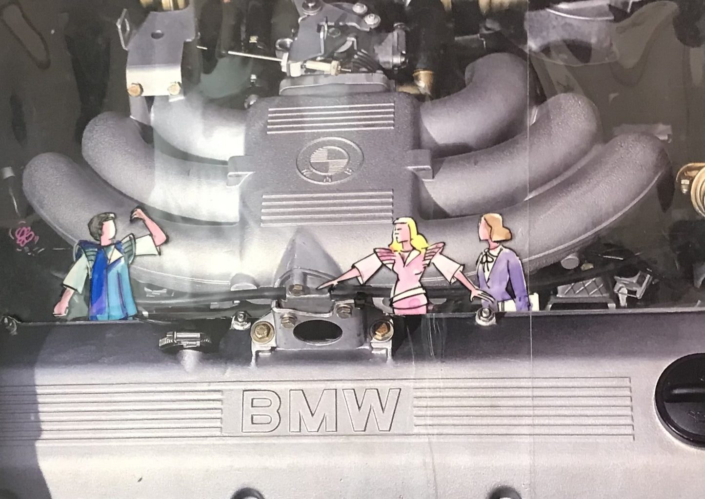 Unique BMW Engine Illustration by MMA