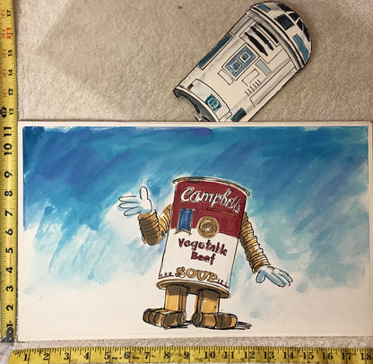 Campbell's Soup x R2-D2 Crossover – Vintage Pop Culture Stage Design