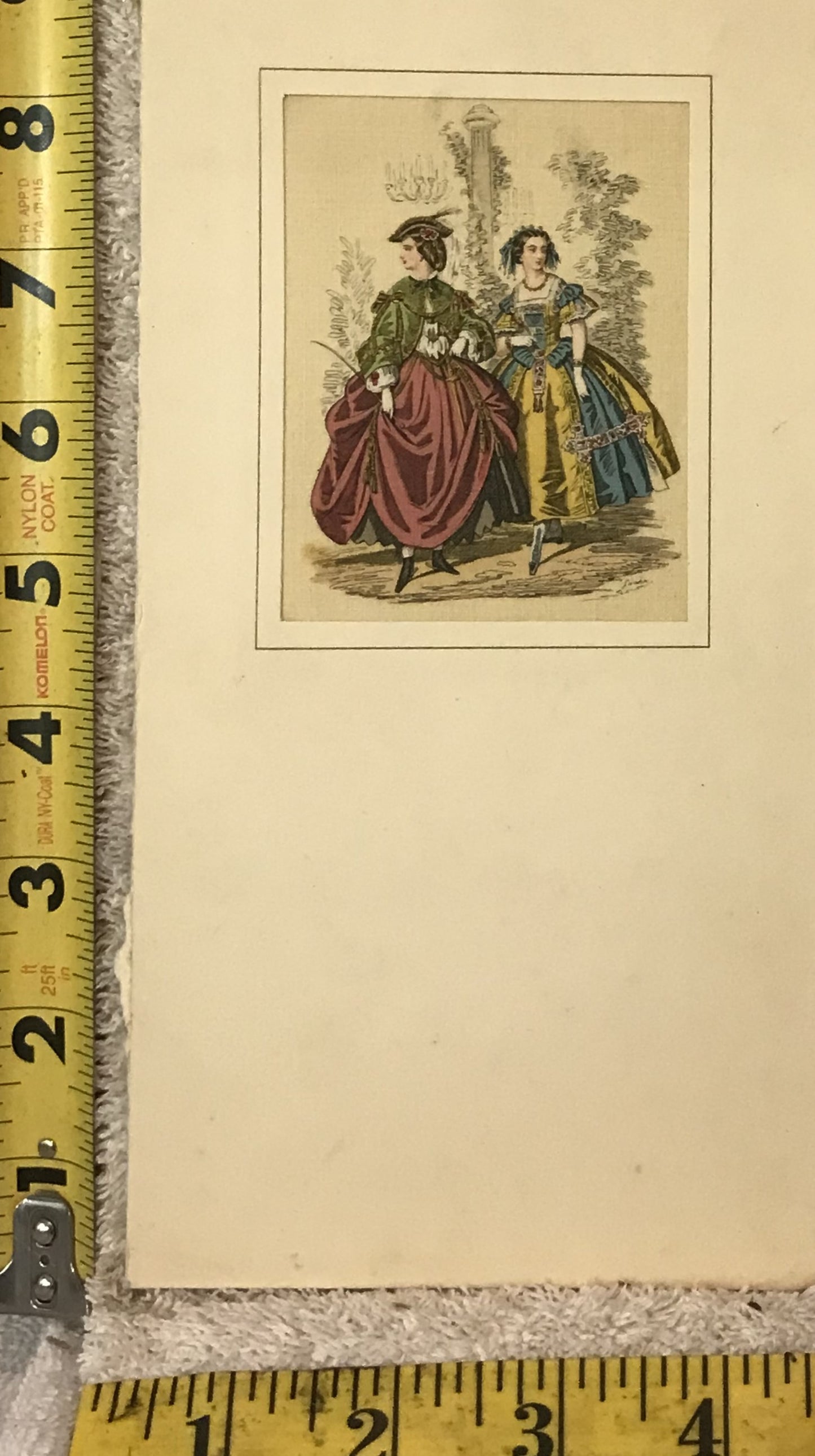 Costume Print with Handwritten Note