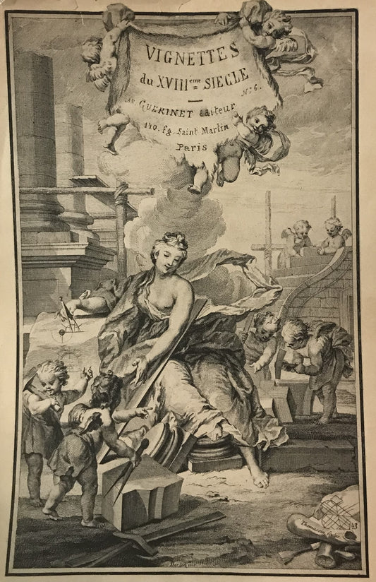 18th Century Vignette Print - "Vignettes du XVIIIeme Siecle" by Guerinet