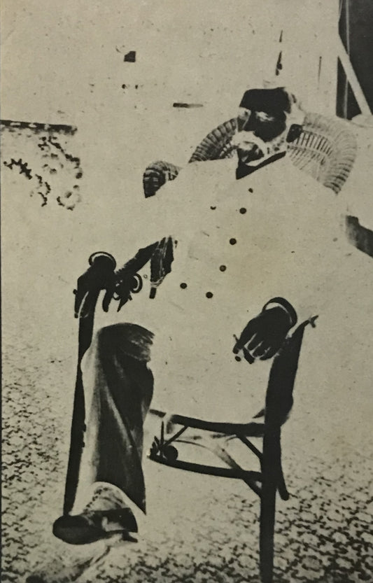 Vintage Photograph of Seated Man in Colonial Attire – Mid-20th Century