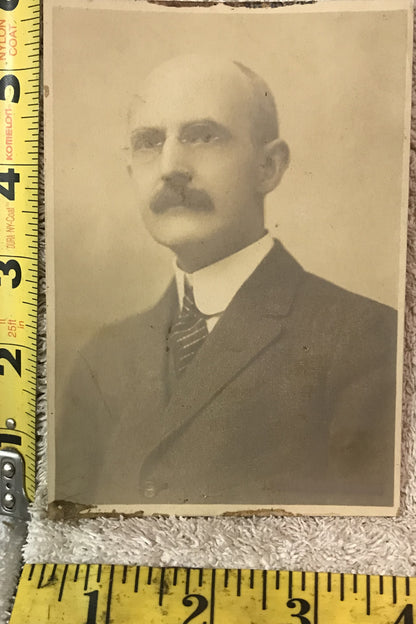 Vintage Photograph of a Distinguished Gentleman with Mustache