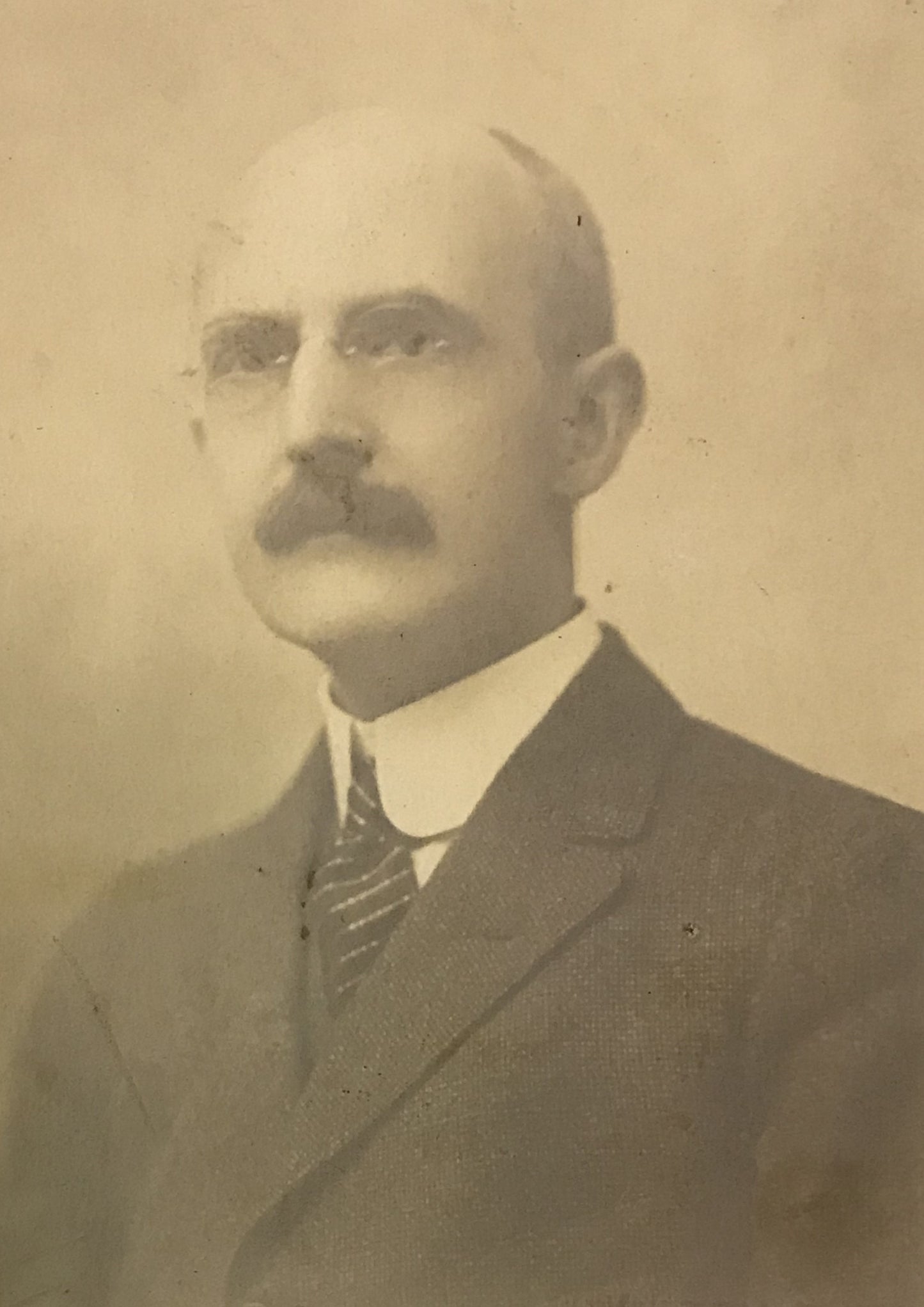 Vintage Photograph of a Distinguished Gentleman with Mustache