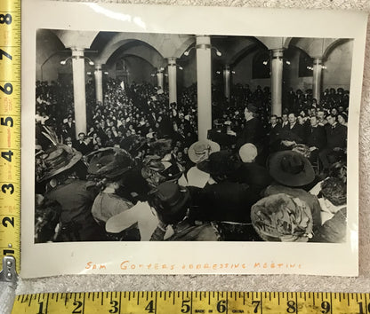 Vintage Photograph – Samuel Gompers Addressing a Labor Meeting