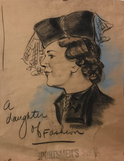 Vintage Fashion Sketch – A Daughter of Fashion