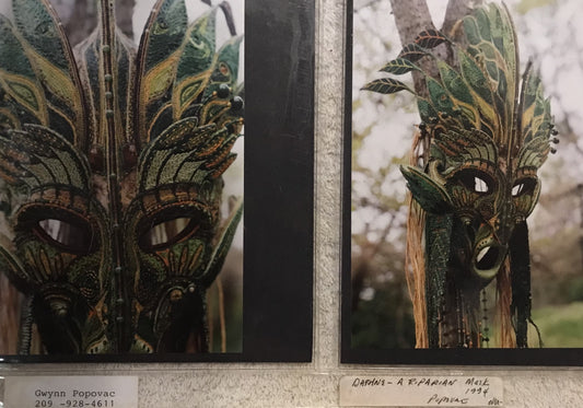 Beaded Mask Art Photography - "Daphne: A Riparian Mask" by Gwynn Popovac