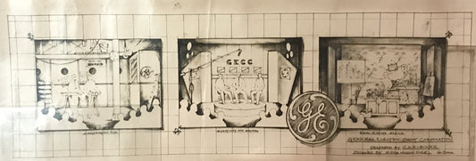 Vintage Event Design Sketch – General Electric Credit Corporation by Scardine