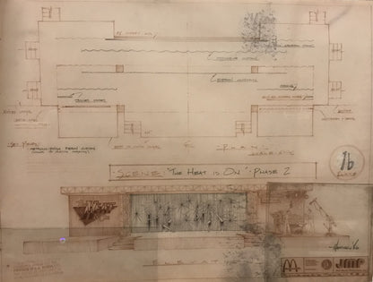 Vintage Set Design Blueprint – "The Heat is On" Phase 16 (1976)