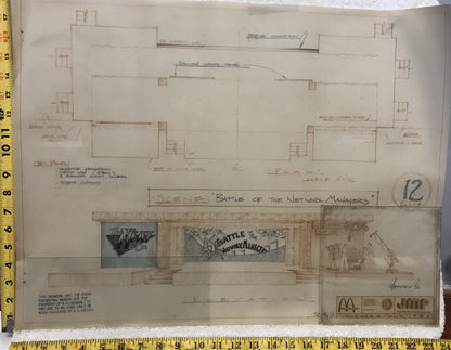 Vintage McDonald's "Battle of the Network Managers" Scene Blueprint (1986)