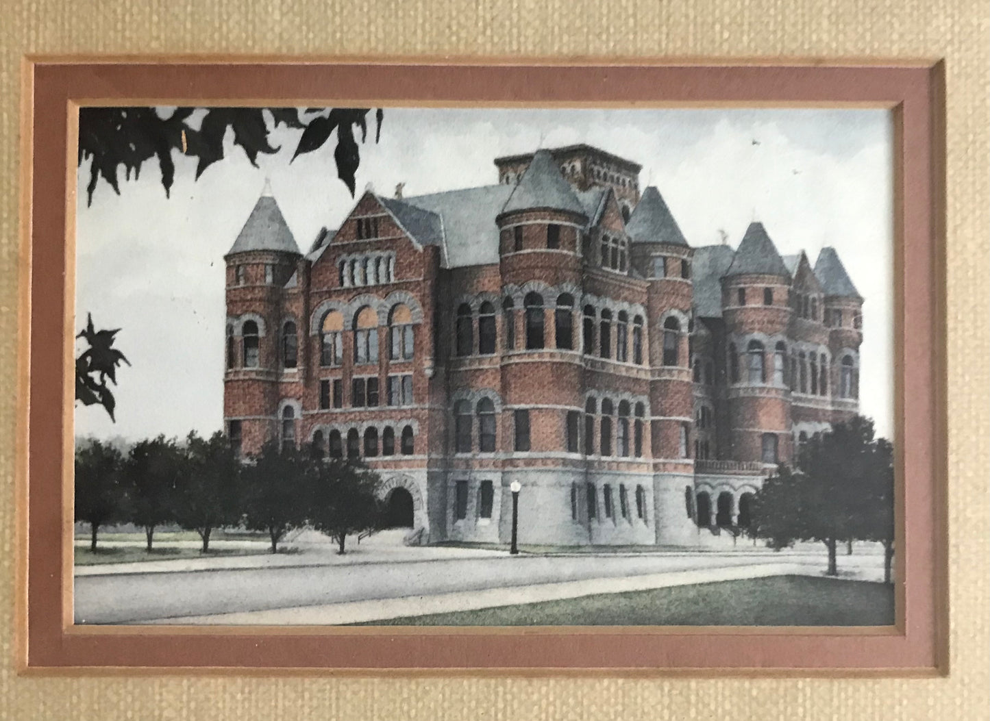 "Old Red - Dallas County Courthouse by Melinda J. Kocian (1987) - Framed Limited Edition Print"