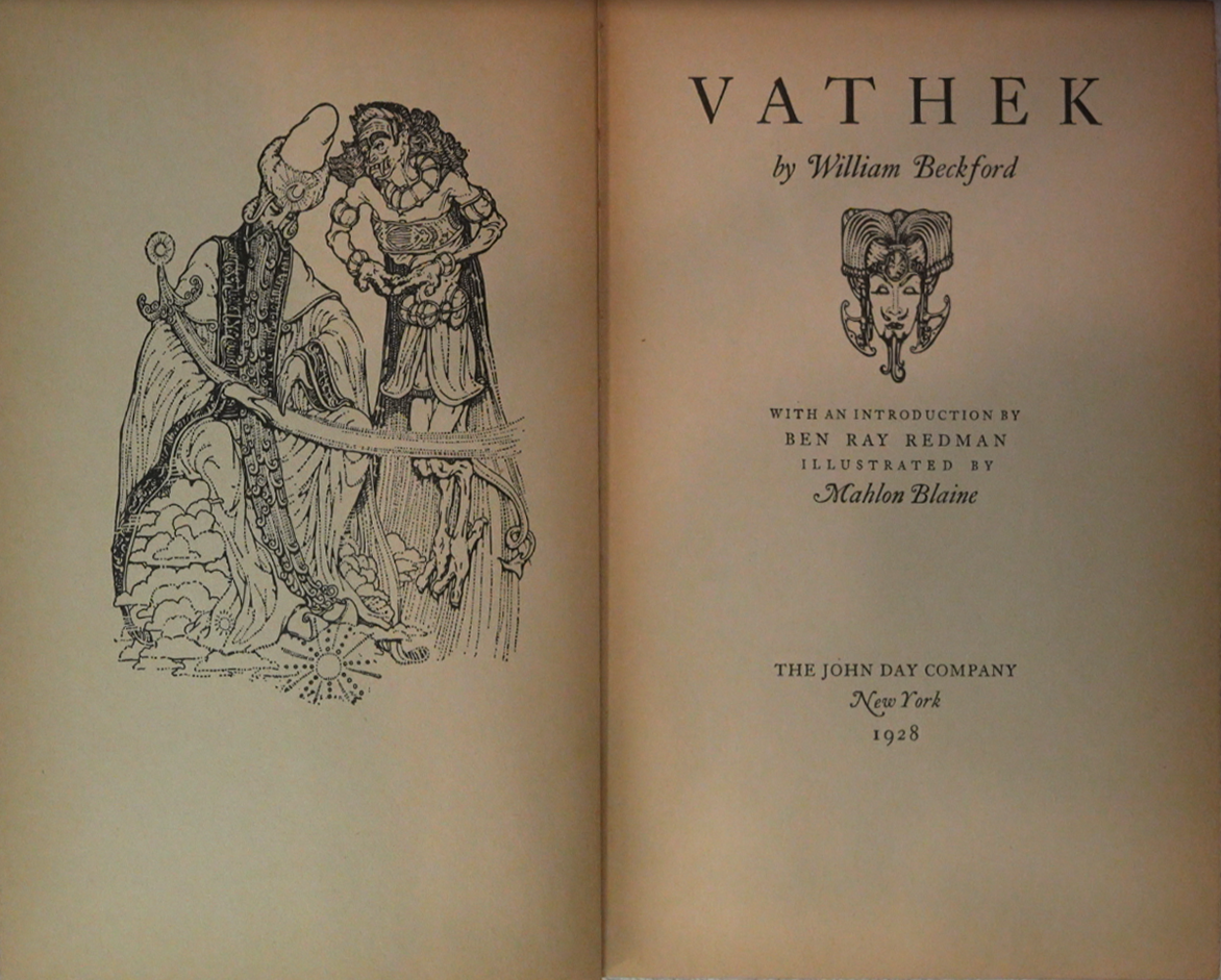 Vathek by William Beckford with illustrations by Mahlon Blaine