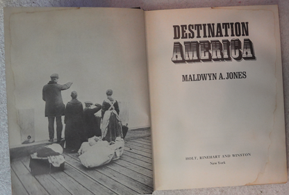 "Destination America" by book by Maldwyn A. Jones