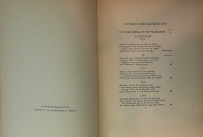 Rubáiyát of Omar Khayyám, rendered into English verse by Edward Fitzgerald and illustrated by Edmund Dulac