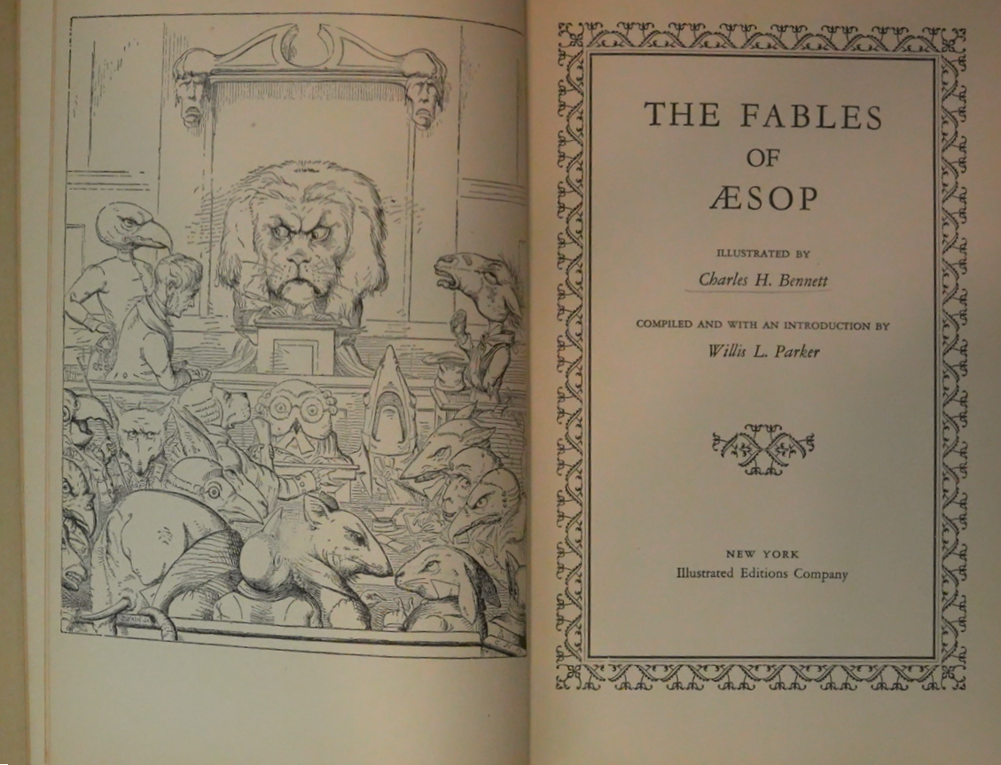 The Fables of Aesop - Compiled by Willis L. Parker, Illustrated by Charles H. Bennett - Classic Edition