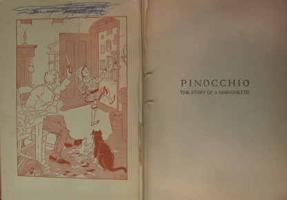 Vintage "Pinocchio" Illustrated by Frederick Richardson – Classic Children's Storybook