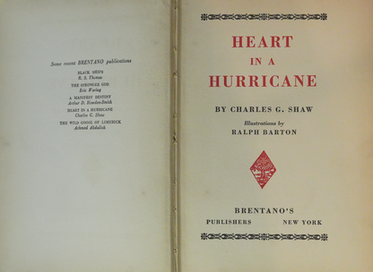 Heart in a Hurricane by Charles G. Shaw, Illustrated by Ralph Martin