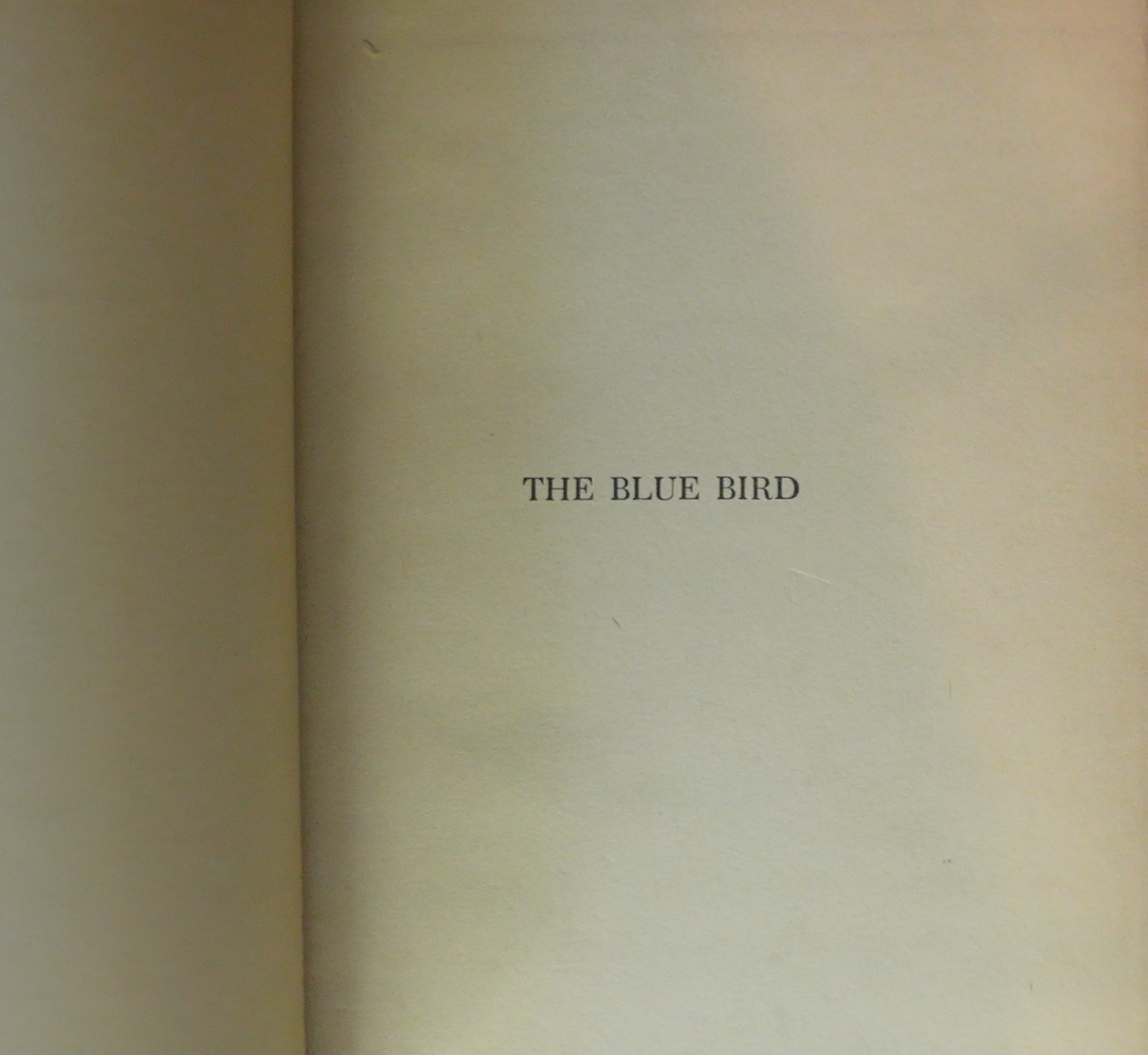 The Blue Bird: A Fairy Play in Six Acts by Maurice Maeterlinck (1920) - Illustrated Edition