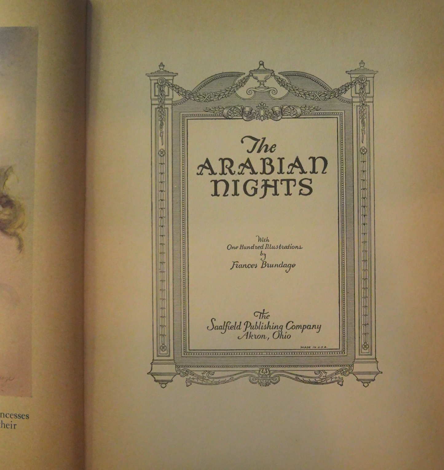 The Arabian Nights - Illustrated by Frances Brundage - Saalfield Publishing