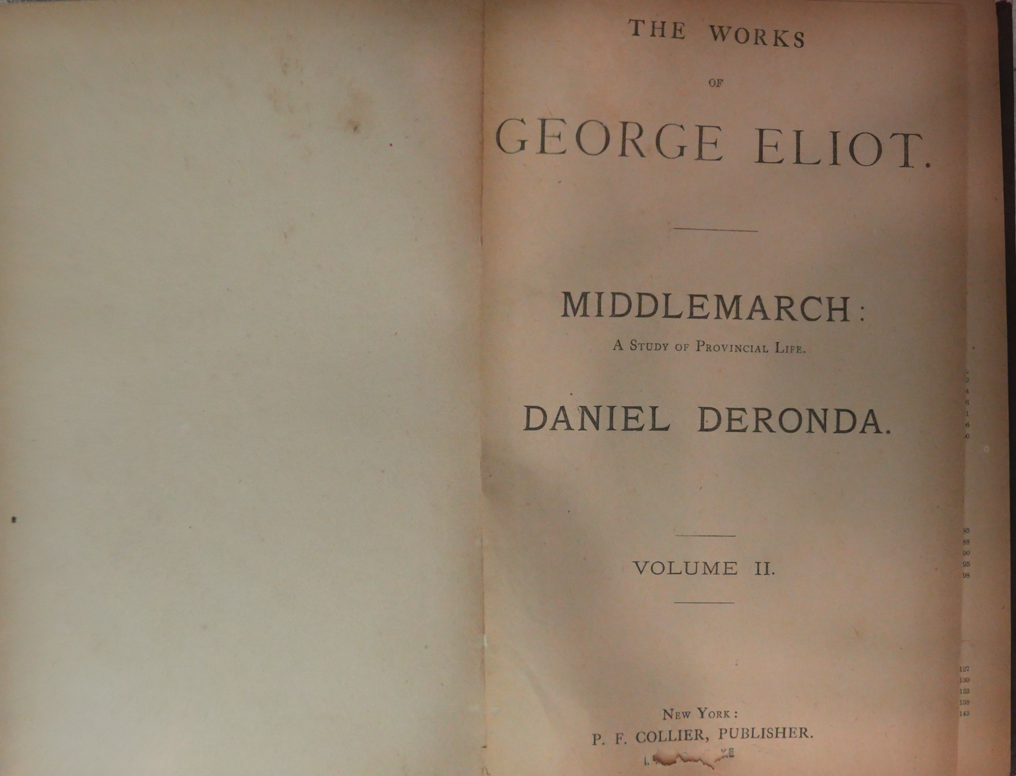 The Works of George Eliot Middlemarch, Volume 2