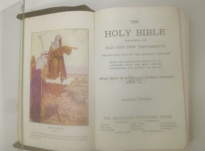 Holy Bible with Helps - Pronouncing Nelson VTG 1940's Methodist Publishing