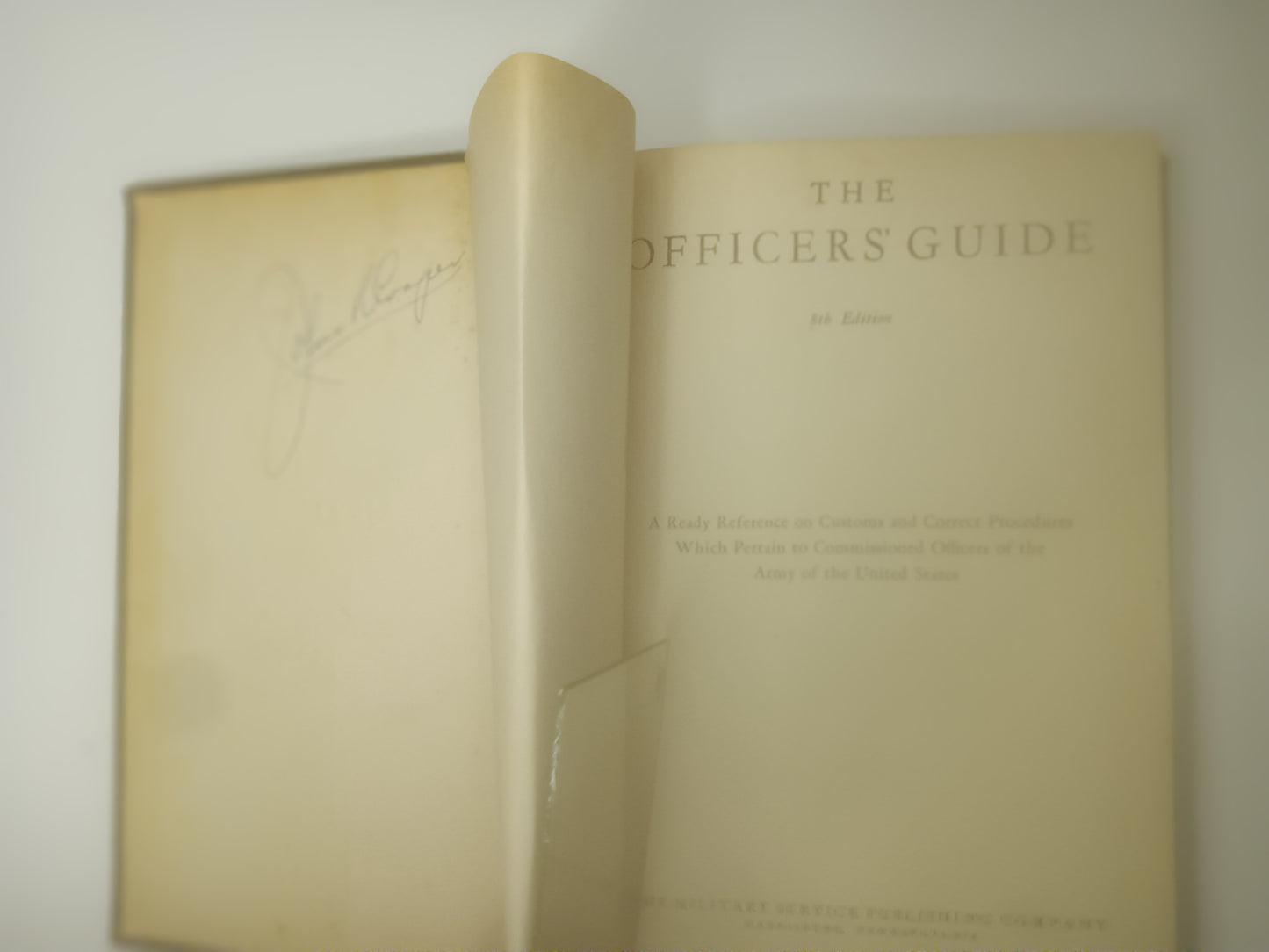 "The Officer's Guide, 8th Edition" by the Military Service Posting Company